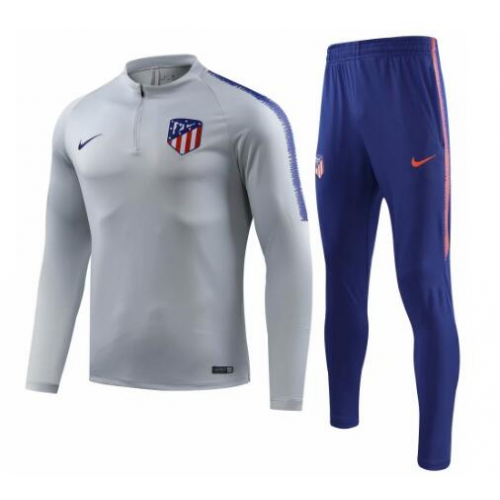 Atletico Madrid 18/19 Training Sweat Top Tracksuit Grey With Pants